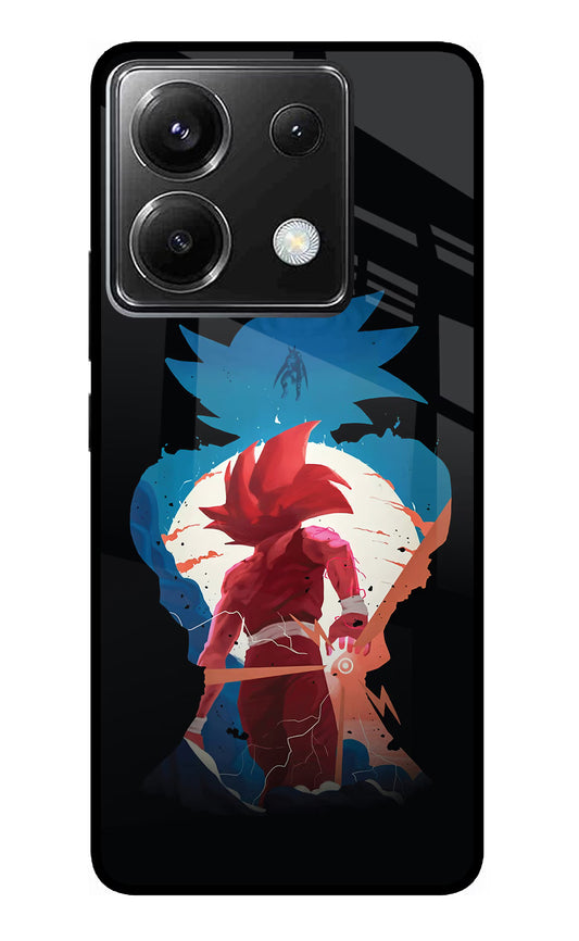 Goku Poco X6 Glass Case