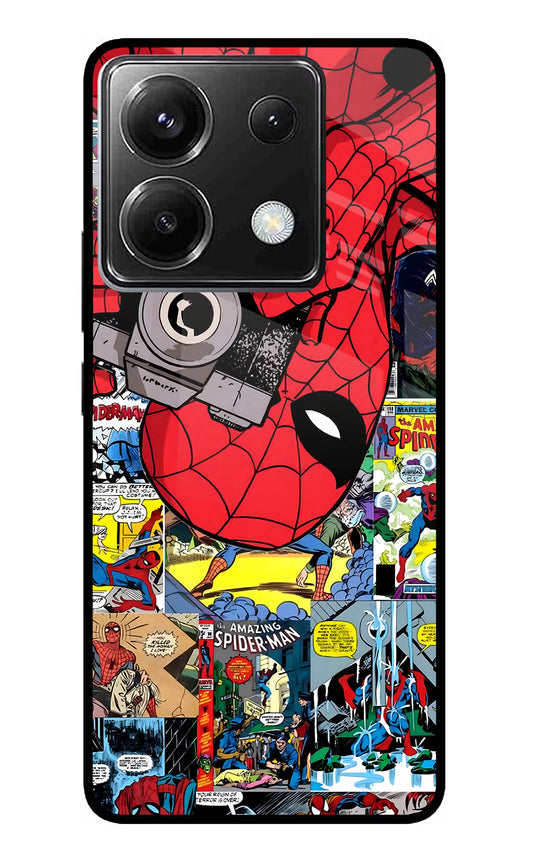 Spider Man Poco X6 Glass Case