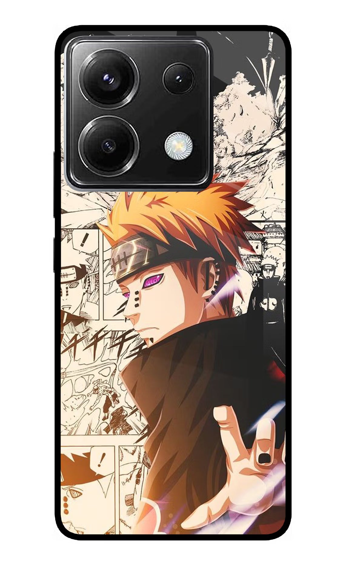 Pain Anime Poco X6 Glass Case Back Cover by Casekaro