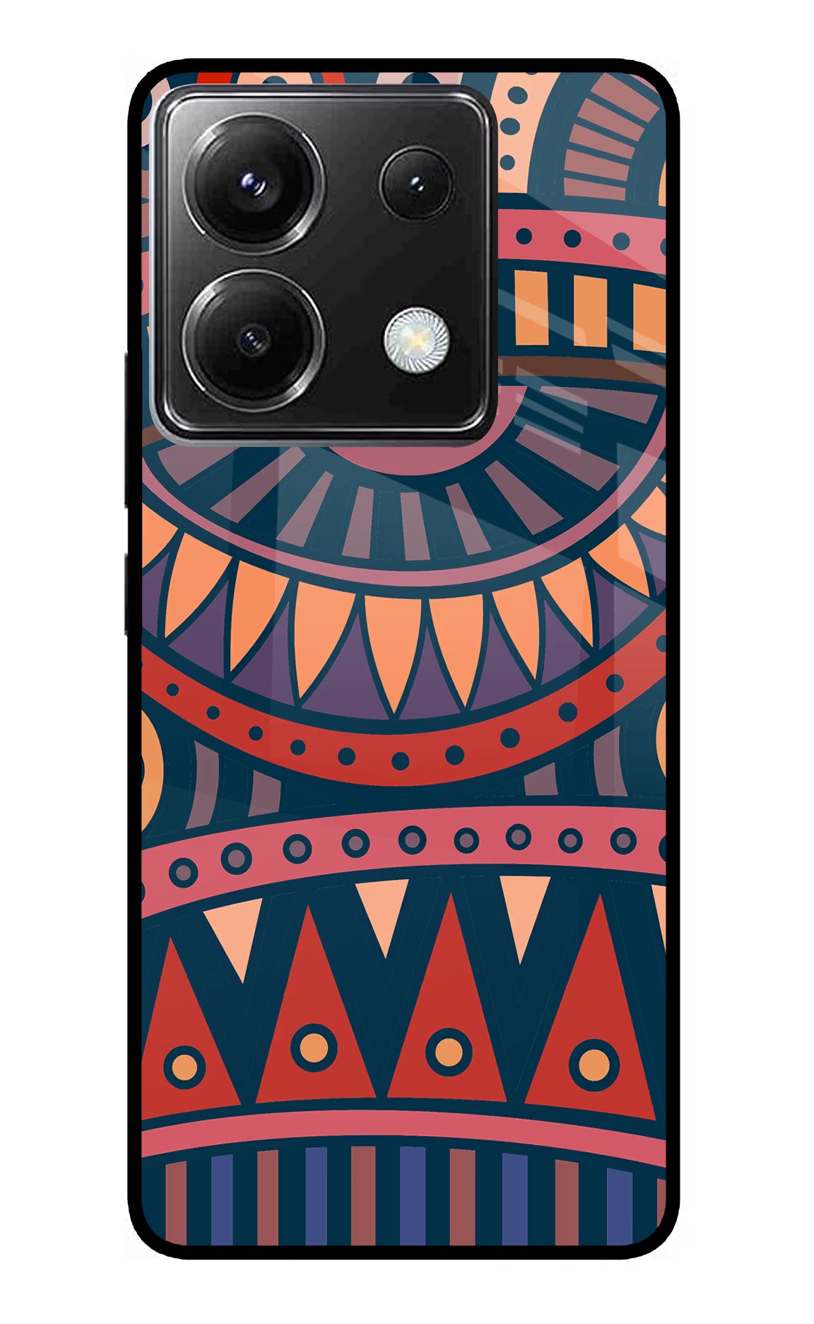 African Culture Design Poco X6 Glass Case