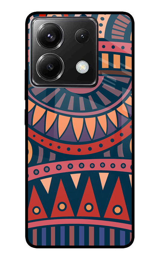African Culture Design Poco X6 Glass Case