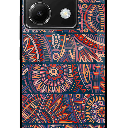 African Culture Design Poco X6 Glass Case