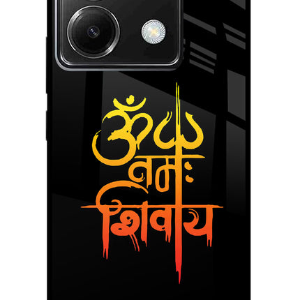 Om Namah Shivay Poco X6 Glass Case