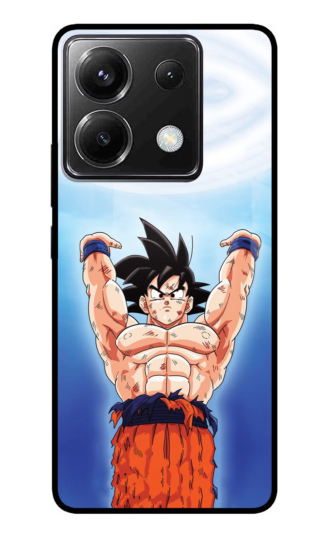 Goku Power Poco X6 Glass Case