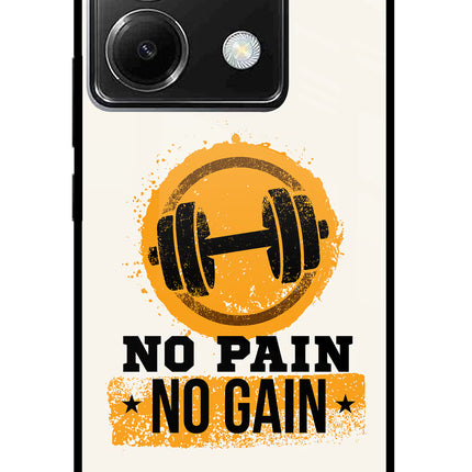 No Pain No Gain Poco X6 Glass Case