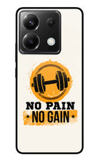 No Pain No Gain Poco X6 Glass Case