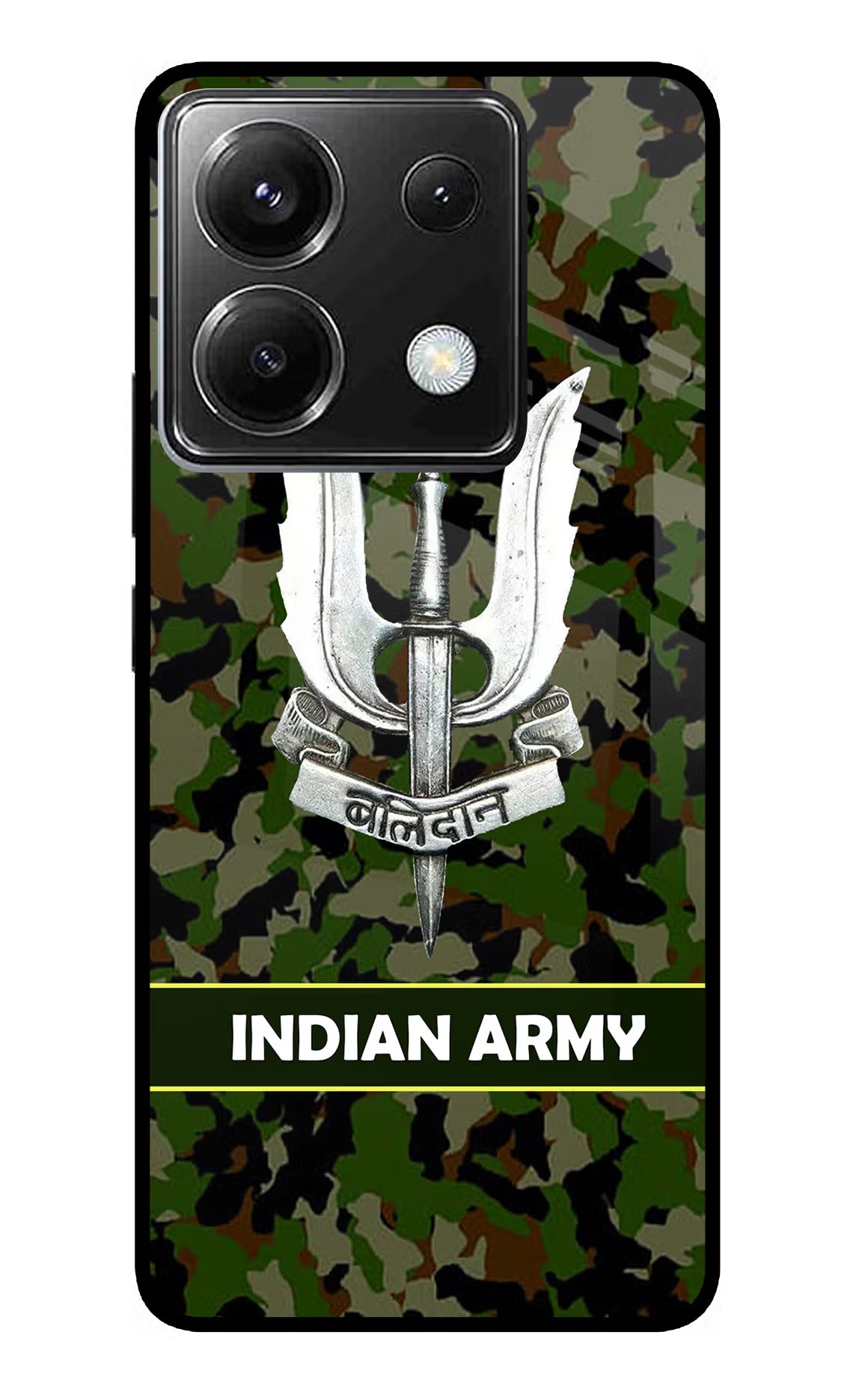 Balidan Indian Logo Poco X6 Glass Case Back Cover by Casekaro