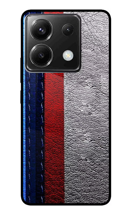 BMW Stripes Poco X6 Glass Case