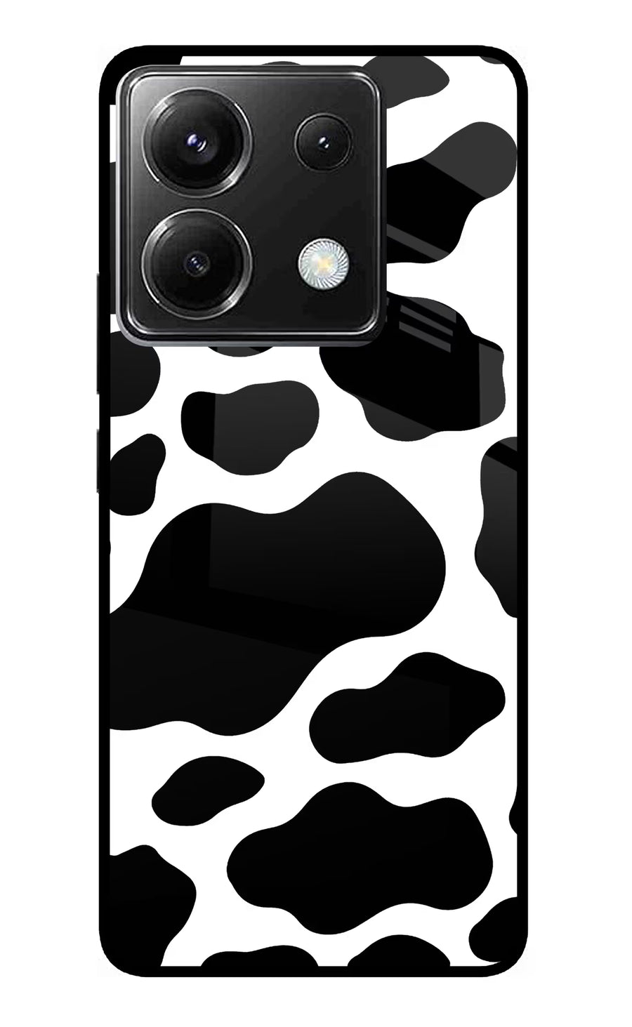 Cow Spots Poco X6 Back Cover, Metal case