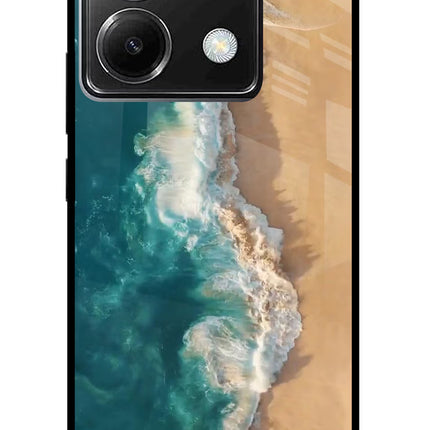 Ocean Beach Poco X6 Glass Case