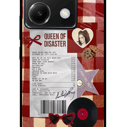 Queen of Disaster Poco X6 Glass Case