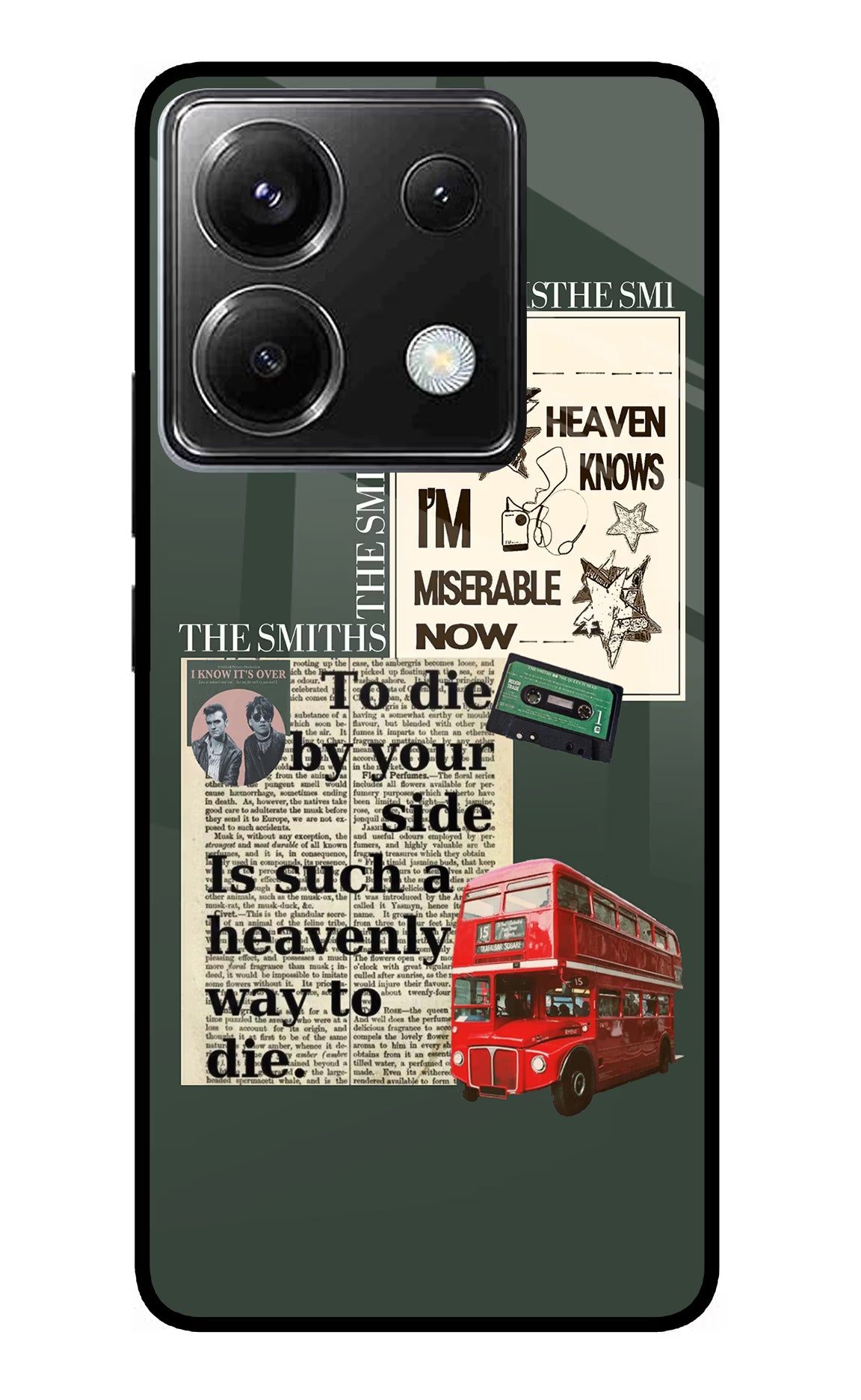 The Smiths Poco X6 Glass Case Back Cover by Casekaro