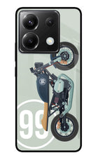 Classic Cafe Racer 99 Poco X6 Glass Case