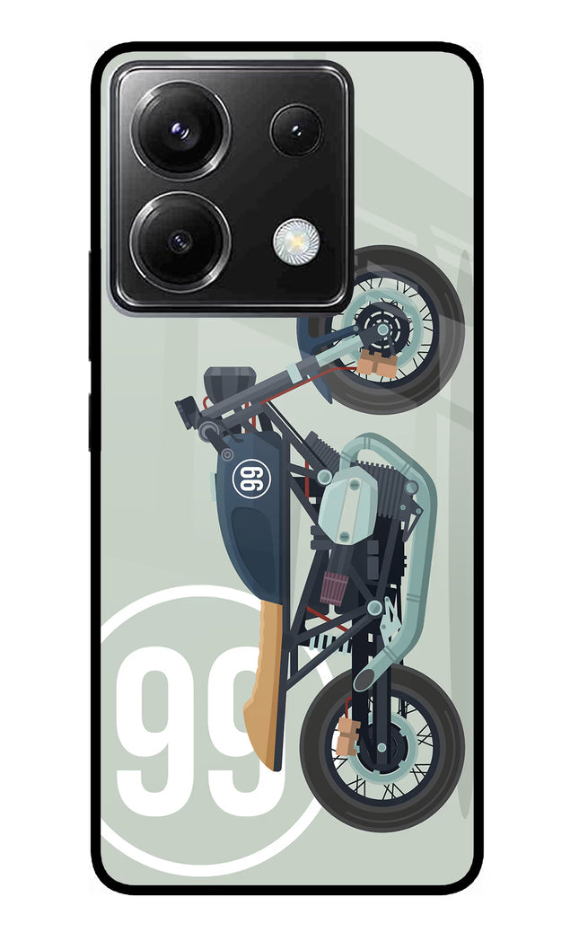 Classic Cafe Racer 99 Poco X6 Glass Case
