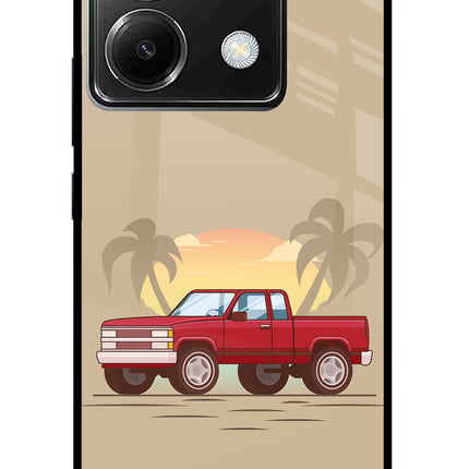 Desert Classic Drive Poco X6 Glass Case