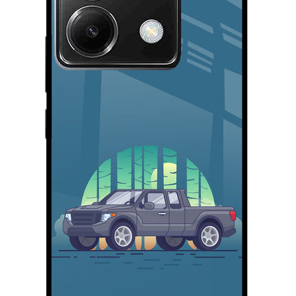 Retro Garage Vibe Poco X6 Glass Case