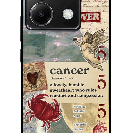 Cancer Zodiac Poco X6 Glass Case