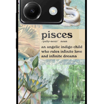 Pisces Zodiac Poco X6 Glass Case