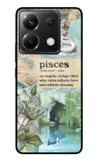 Pisces Zodiac Poco X6 Glass Case