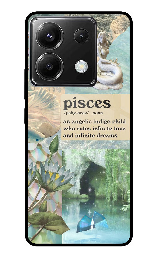 Pisces Zodiac Poco X6 Glass Case
