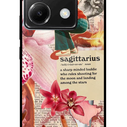 Sagittarius Zodiac Poco X6 Glass Case