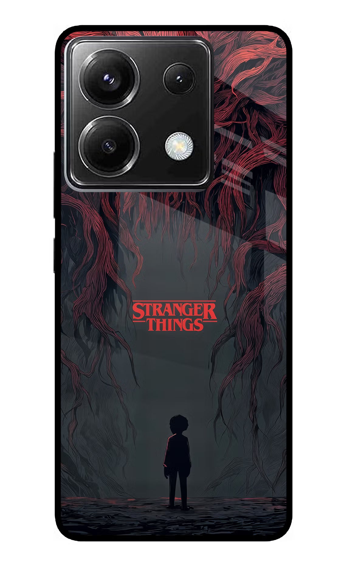 Ordinary Things Dark Side Poco X6 Glass Case Back Cover by Casekaro