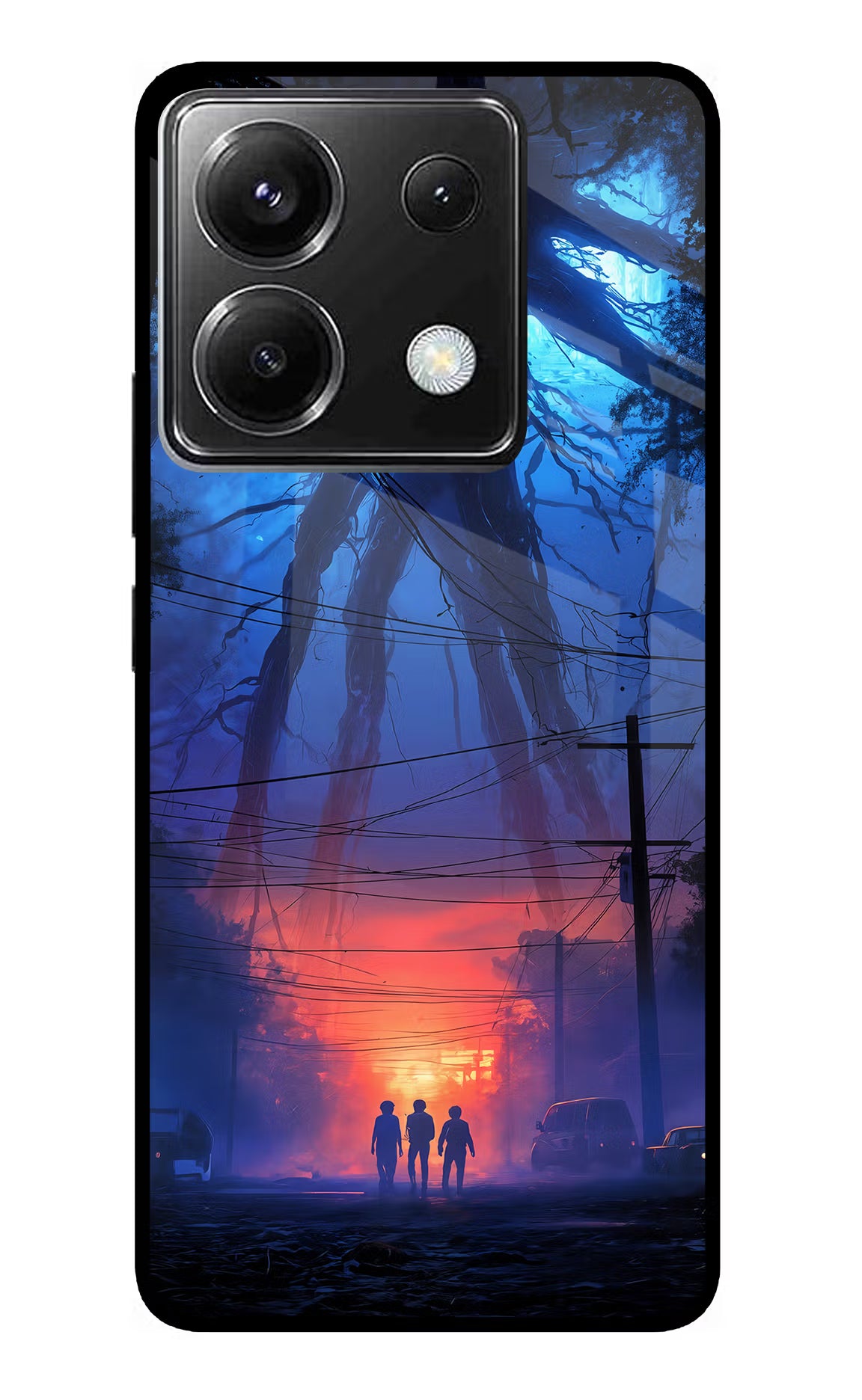 Ordinary Things Shadow Poco X6 Glass Case Back Cover by Casekaro