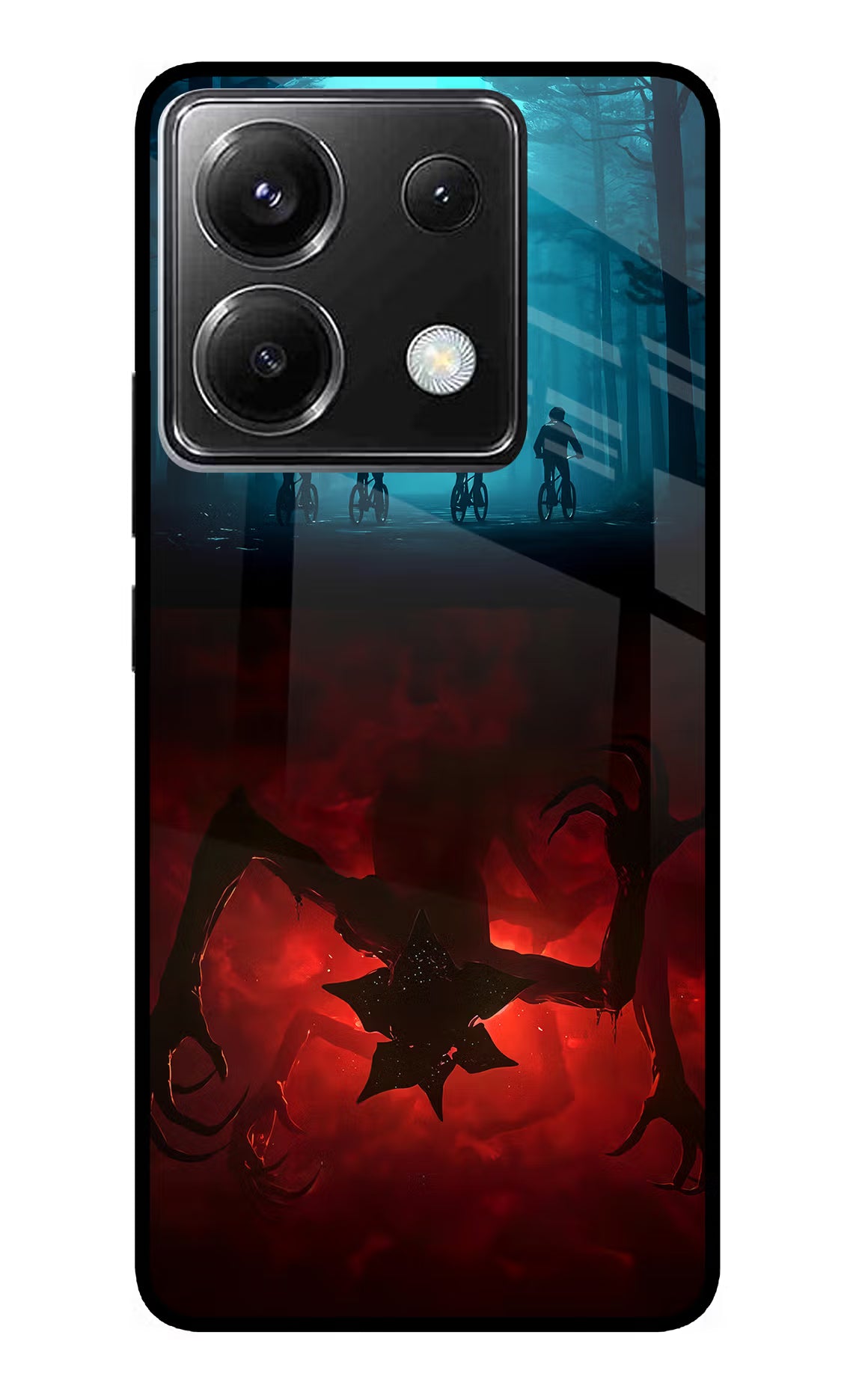 Ordinary Things Downside Up Poco X6 Glass Case Back Cover by Casekaro