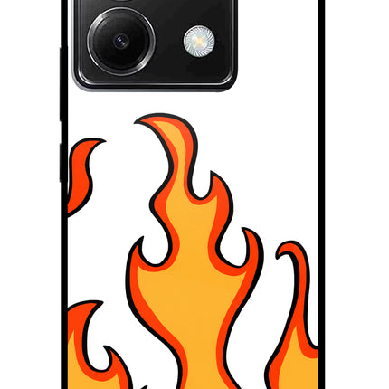 Fired Up – White Poco X6 Glass Case