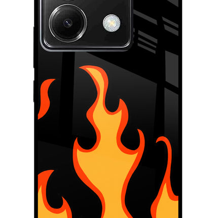 Fired Up – Black Poco X6 Glass Case