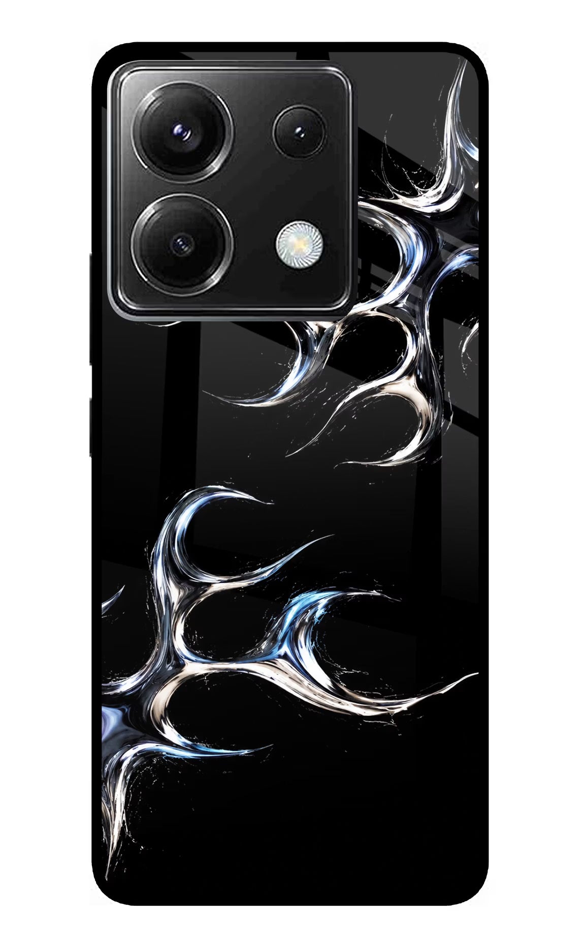 Chrome Tribal Poco X6 Glass Case
