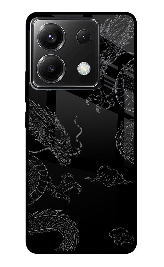 Twin Dragons Poco X6 Glass Case