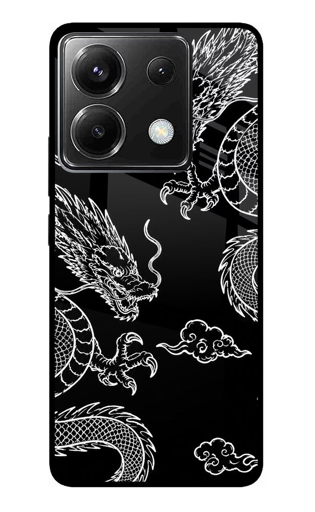 Twin Dragons Poco X6 Glass Case