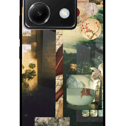 Summer Poco X6 Glass Case Back Cover by Casekaro