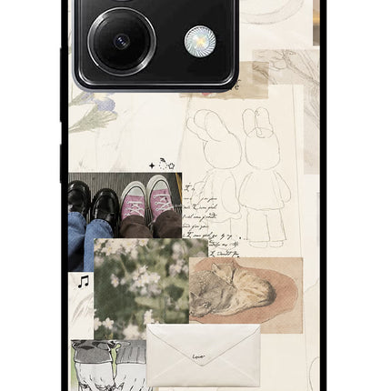 Soft Aesthetic Poco X6 Glass Case
