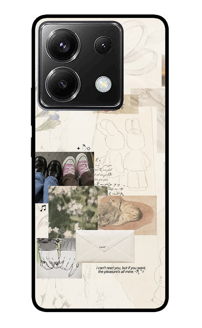 Soft Aesthetic Poco X6 Glass Case