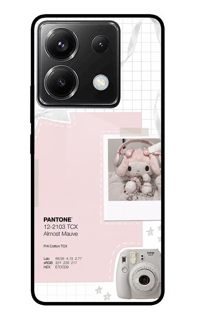 Pantone Asthetic Poco X6 Glass Case