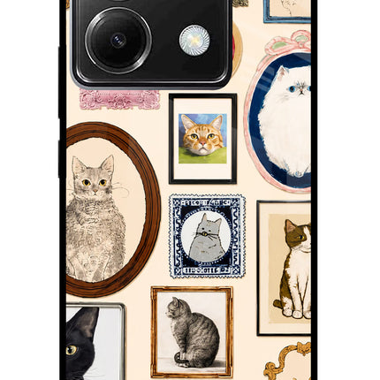 Mirror Cats Poco X6 Glass Case