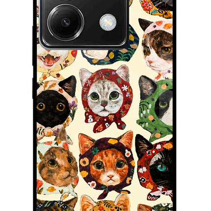 Cool Cat Poco X6 Glass Case