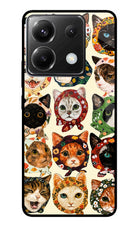Cool Cat Poco X6 Glass Case
