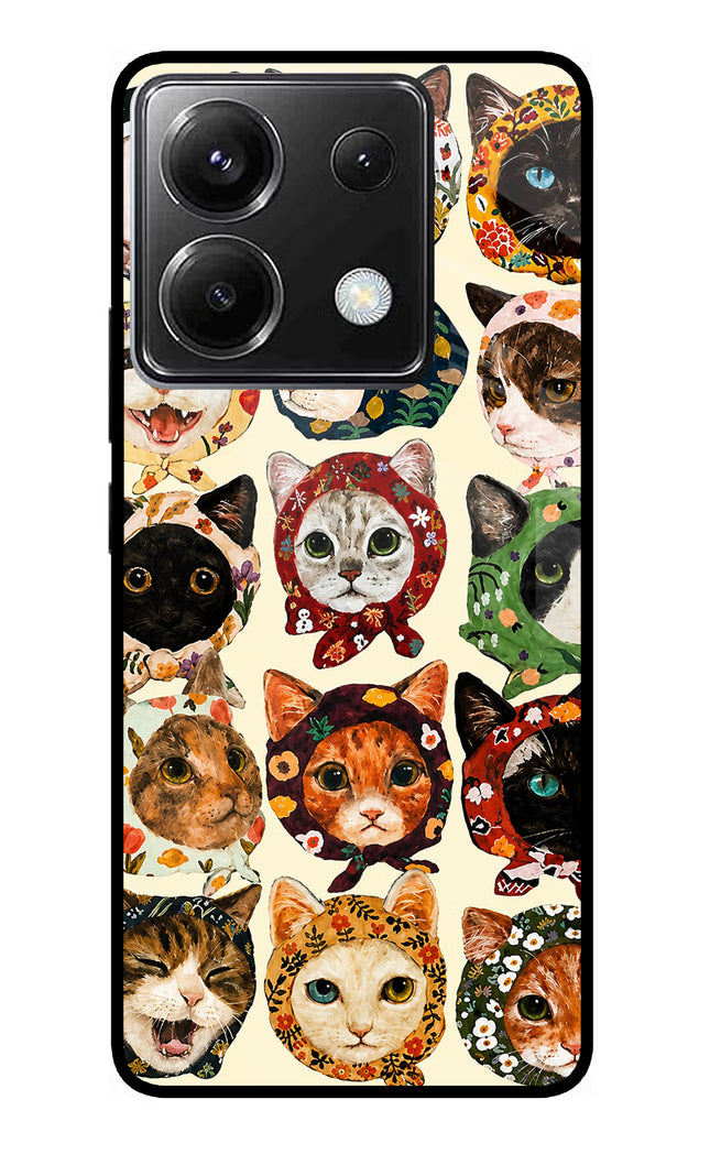 Cool Cat Poco X6 Glass Case