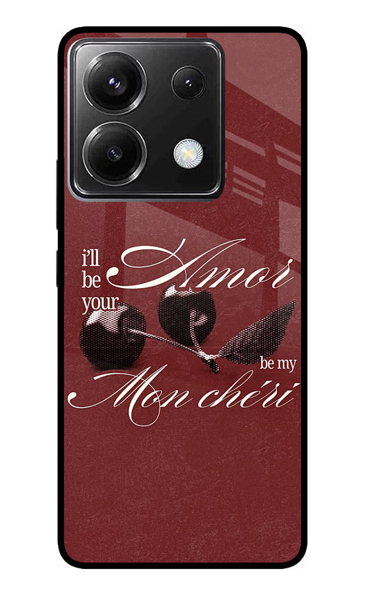 Velvet Cherry Poco X6 Glass Case