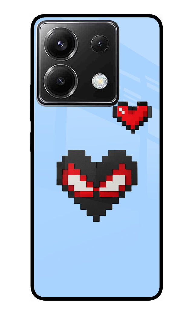 Peter Heart Poco X6 Glass Case
