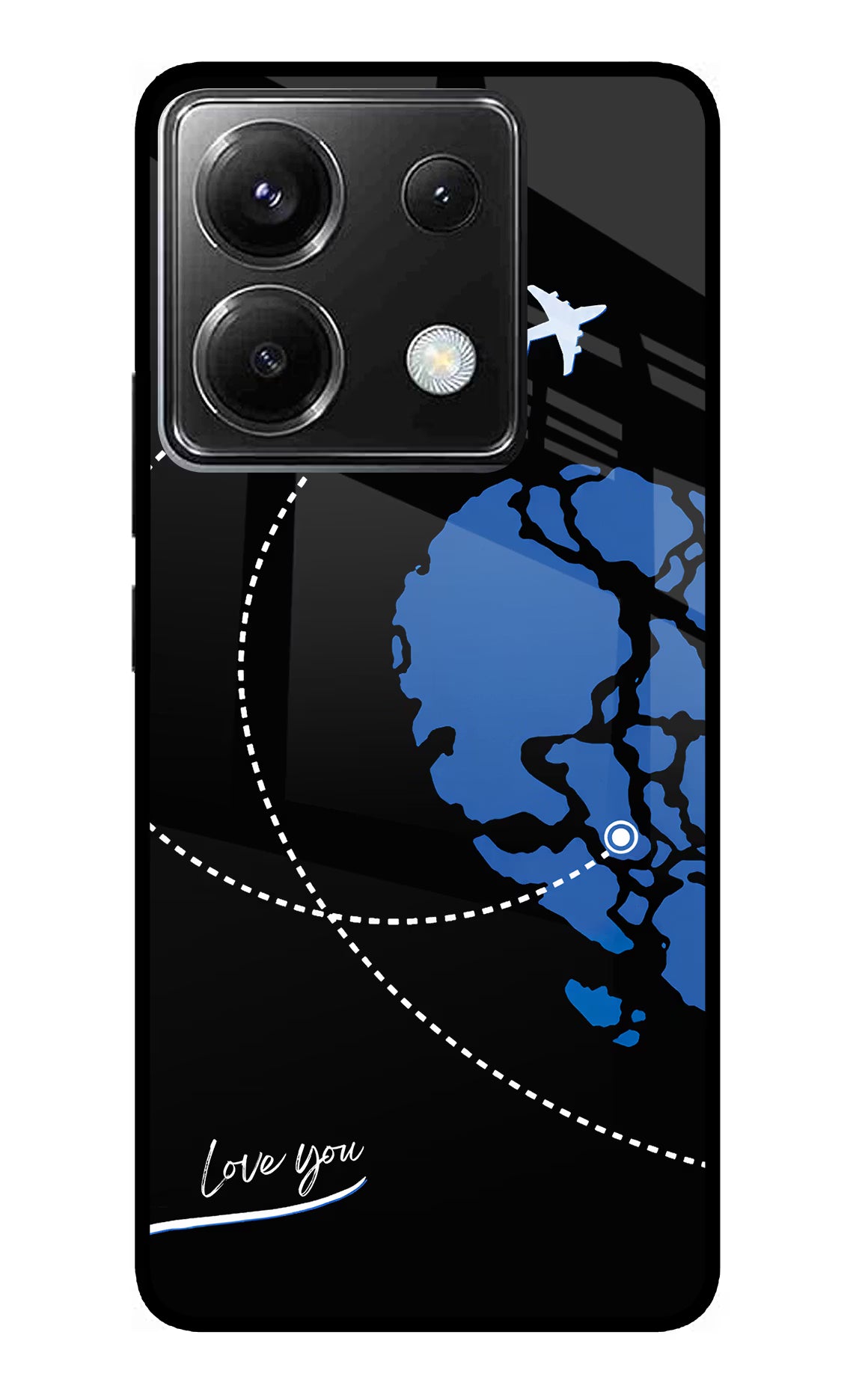 Love Orbit Poco X6 Glass Case