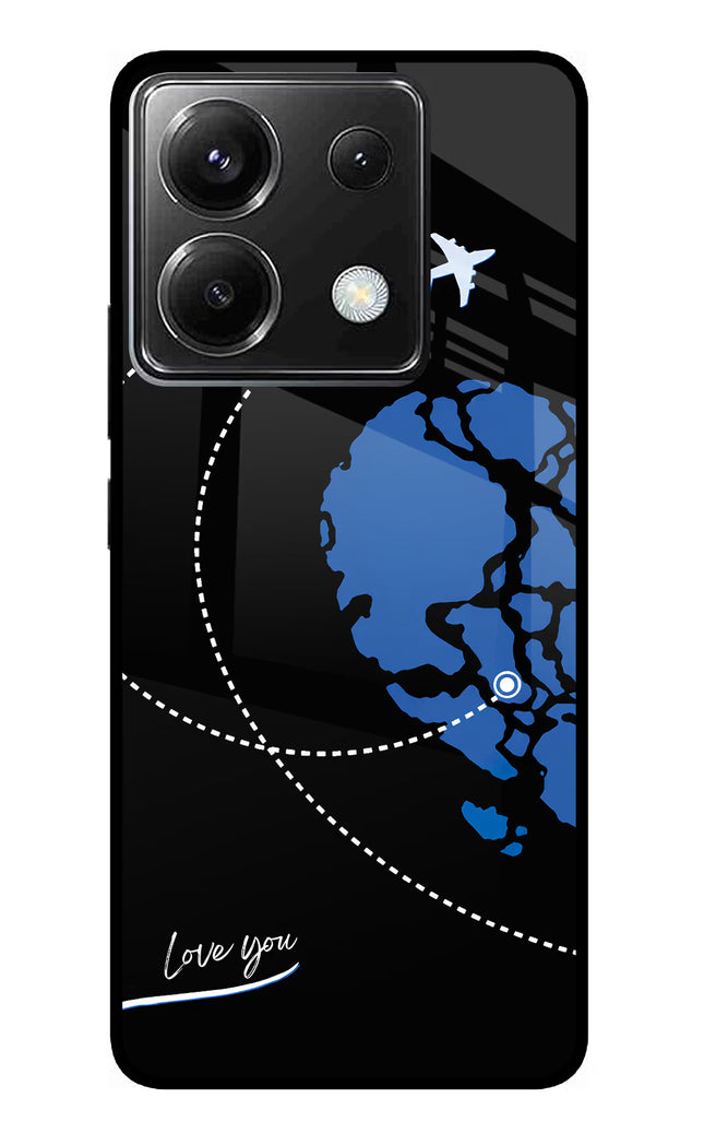 Love Orbit Poco X6 Glass Case