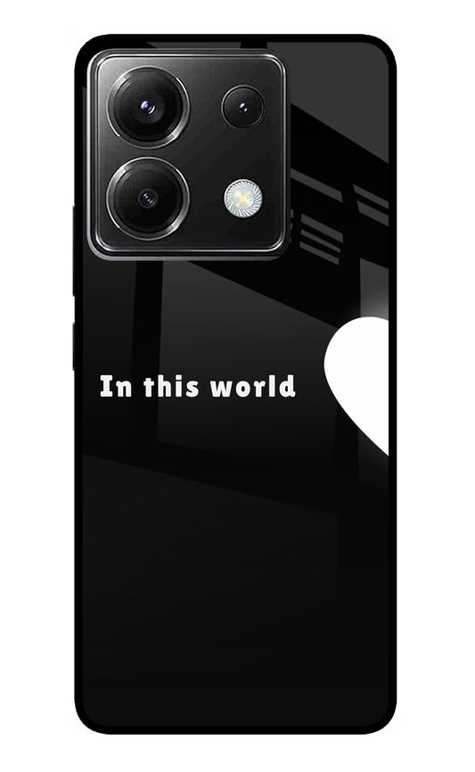 This World Poco X6 Glass Case
