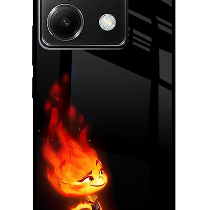 Ember Flame Poco X6 Glass Case