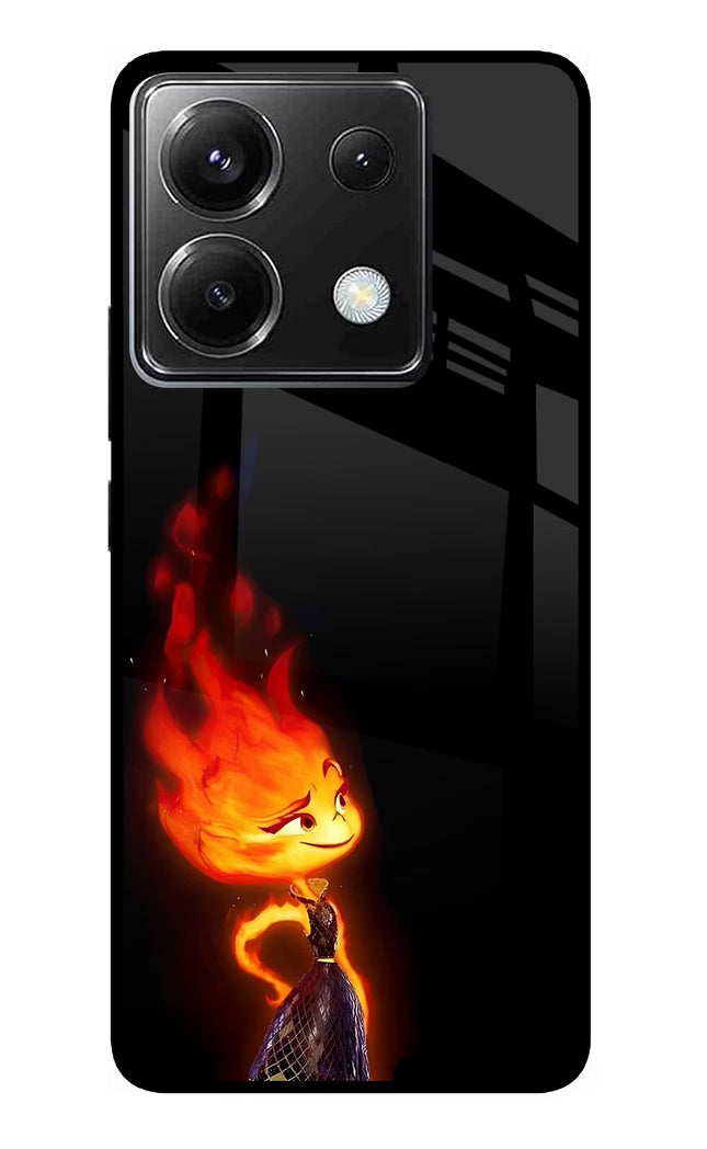 Ember Flame Poco X6 Glass Case