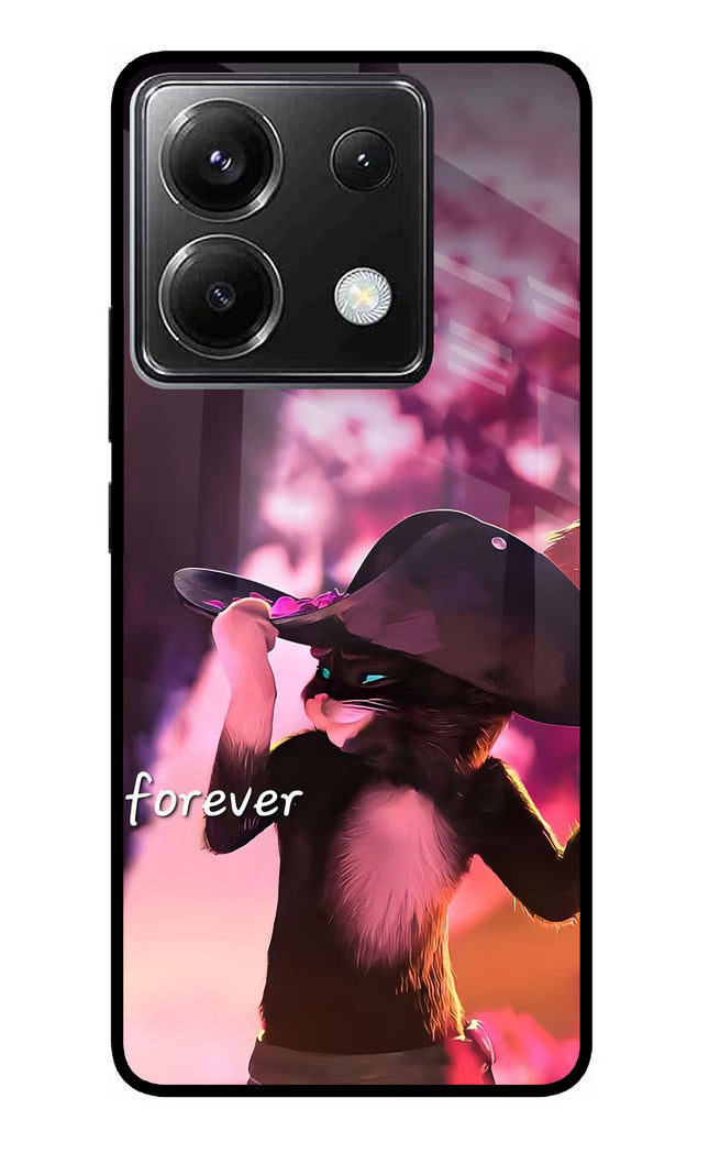 Forever Cat Poco X6 Glass Case