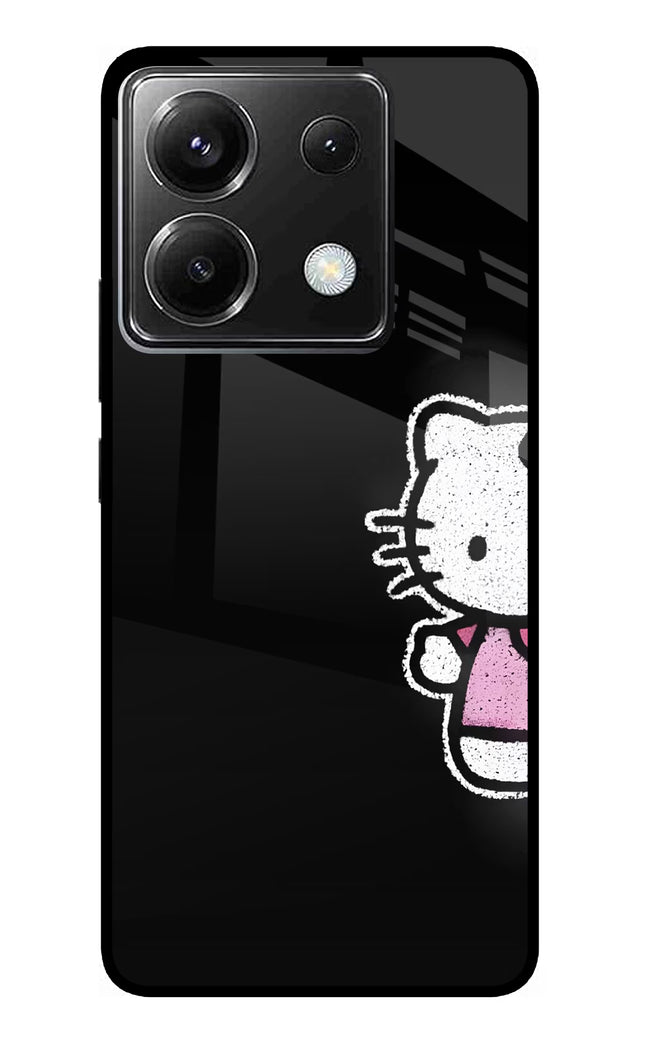 Kitty Charm Poco X6 Glass Case